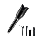 LCD Ceramic Rotating Hair Waver Curling Iron